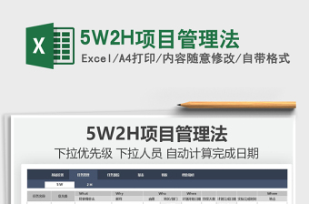 20255W2H项目管理法免费下载