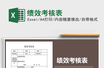 2025绩效考核表免费下载