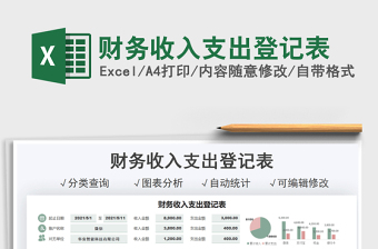 2025财务收入支出登记表免费下载