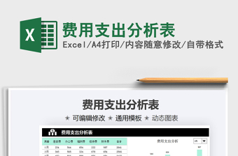 2025费用支出分析表免费下载