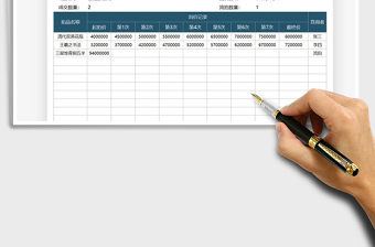 2025拍卖出价登记表免费下载