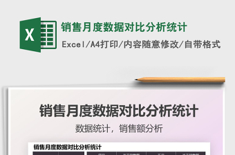 2025销售月度数据对比分析统计免费下载