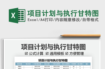 2025项目计划与执行甘特图免费下载