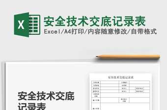 2025安全技术交底记录表免费下载