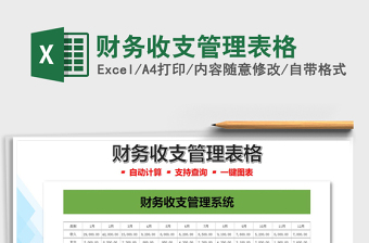 2025财务收支管理表格免费下载