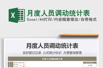 2025月度人员调动统计表免费下载