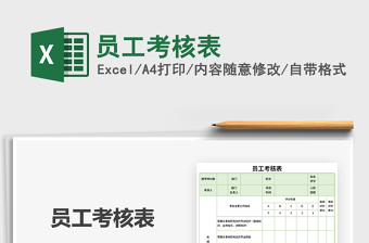 2025员工考核表免费下载