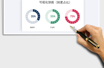 2025可视化饼图（刻度占比）免费下载