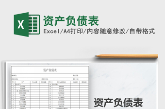 2025资产负债表免费下载