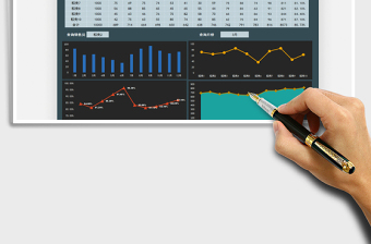 2025销售业绩表-动态图表免费下载