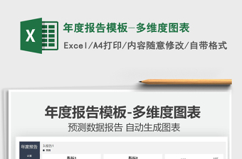 2025年度报告模板-多维度图表免费下载