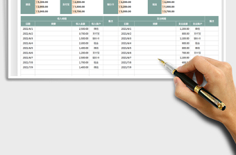2025公司家庭个人收支记账财务表格免费下载