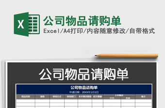 2025公司物品请购单免费下载