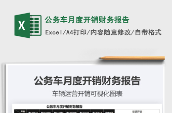 2025公务车月度开销财务报告免费下载