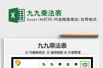 2025九九乘法表免费下载