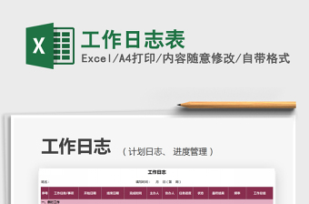 2025工作日志表免费下载