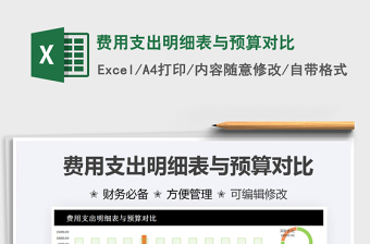 2025费用支出明细表与预算对比免费下载