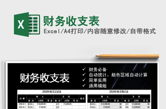 2025财务收支表免费下载