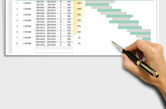 2025工作进度表-甘特图免费下载