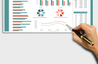 2025收入支出财务报表-可视化图表免费下载
