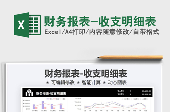 2025财务报表-收支明细表免费下载