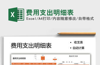 2025费用支出明细表免费下载