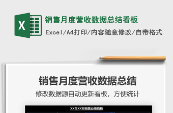 2025销售月度营收数据总结看板免费下载