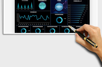 2025销售月度营收数据总结看板免费下载