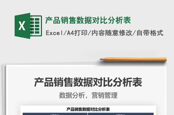 2025产品销售数据对比分析表免费下载