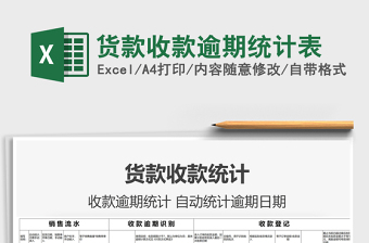 2025货款收款逾期统计表免费下载