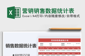 2025营销销售数据统计表免费下载