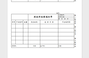 2025返修单免费下载