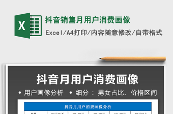 2025抖音销售月用户消费画像免费下载