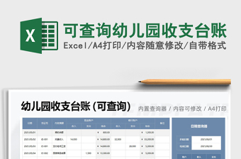 2024excel表格操作大全幼儿园