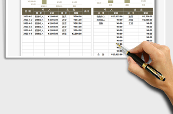 2025财务收支表（自动统计）免费下载