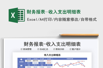 2025财务报表-收入支出明细表免费下载