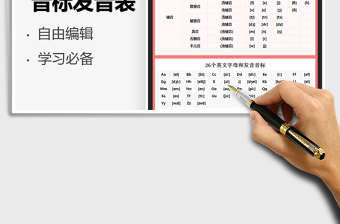 2025学生音标发音表免费下载