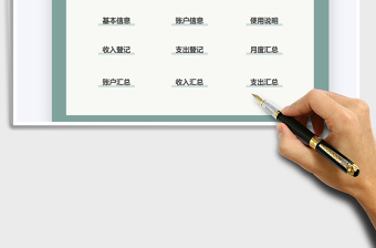 2024财务收入支出记账管理系统exce表格