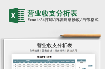 2025营业收支分析表免费下载