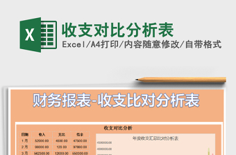 2025收支对比分析表免费下载