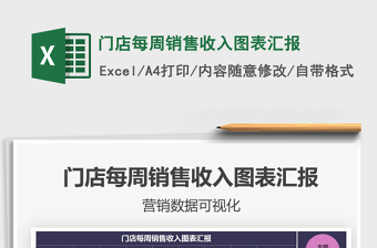 2025门店每周销售收入图表汇报免费下载