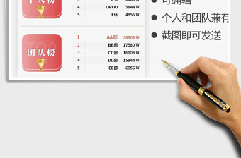 2025销售排行榜-含个人和团队免费下载