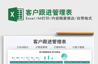 2025客户跟进管理表免费下载