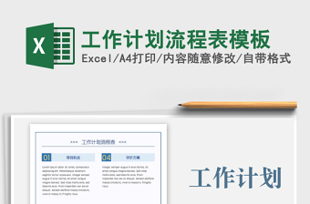 2025工作计划流程表模板免费下载