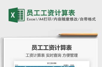 2025员工工资计算表免费下载