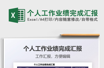 2025个人工作业绩完成汇报免费下载