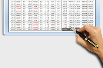 2025出纳资金出入明细及每日余额报表免费下载