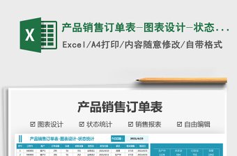 2025产品销售订单表-图表设计-状态统免费下载