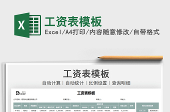 2025工资表模板免费下载