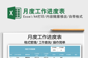 2025月度工作进度表免费下载